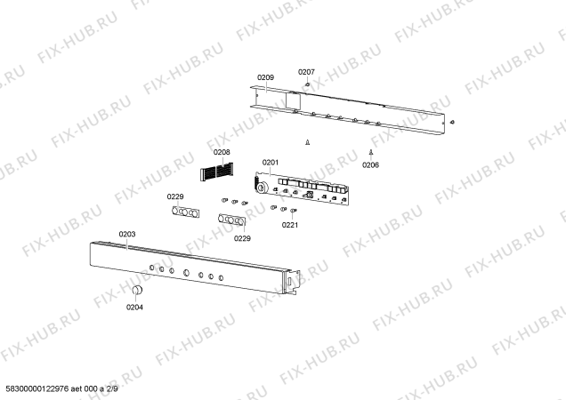 Схема №2 HB15K8Z0C с изображением Дверь для плиты (духовки) Siemens 00478468