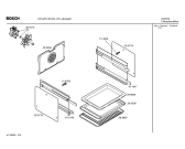 Схема №1 HEV2551EU с изображением Передняя часть корпуса для духового шкафа Bosch 00431815