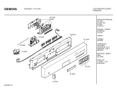 Схема №1 SE25236II с изображением Передняя панель для посудомоечной машины Siemens 00357490
