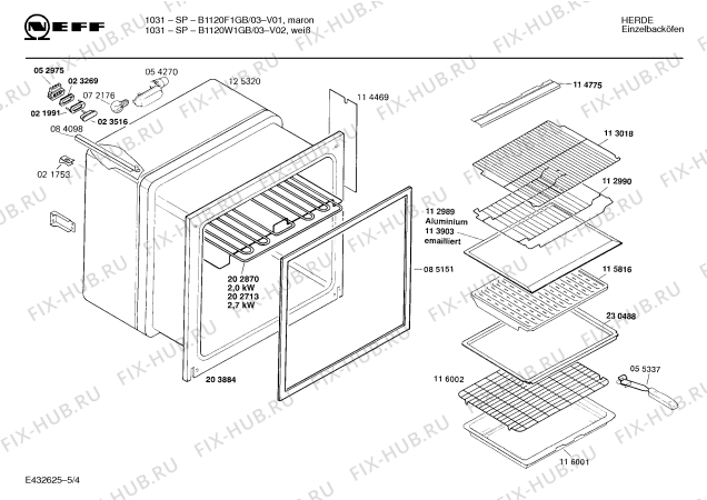 Схема №1 E3132W0 JOKER 335 CLOU с изображением Планка для плиты (духовки) Bosch 00117105