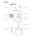 Схема №1 DD65L832/870 с изображением Часть корпуса для блендера (миксера) Moulinex MS-650803