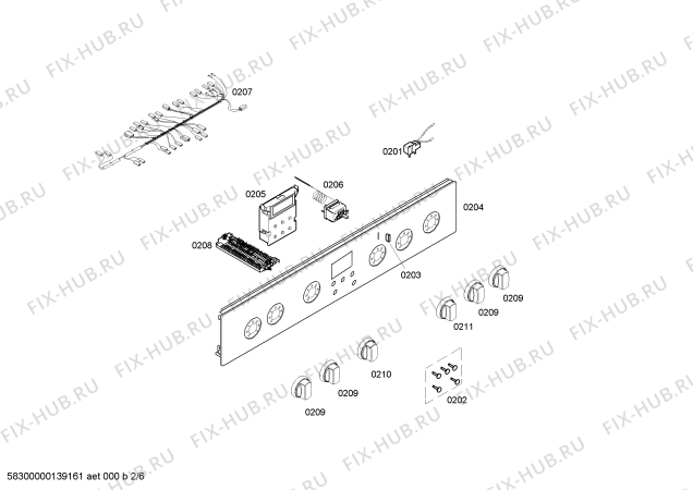 Схема №1 HX64W220H с изображением Рассекатель горелки для плиты (духовки) Siemens 00498969