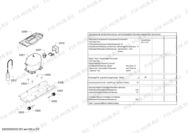 Схема №1 5CU29030 Blaupunkt с изображением Дверь для холодильной камеры Bosch 00716465