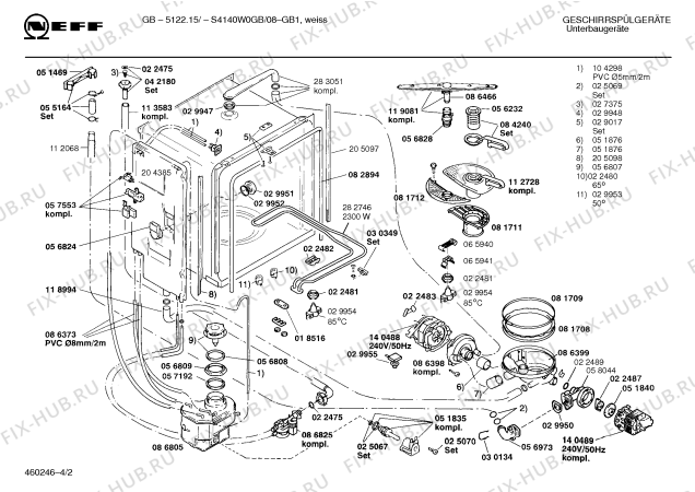 Схема №1 SMS4012GB SMS4012 с изображением Переключатель режимов для электропосудомоечной машины Bosch 00057989