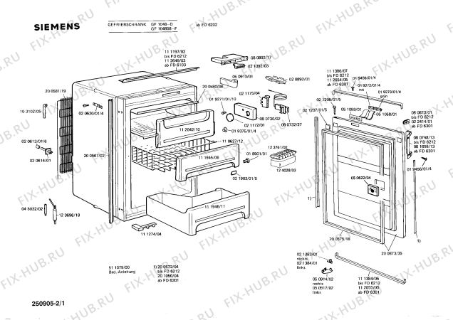 Схема №1 GI134816 с изображением Панель для холодильника Siemens 00111945