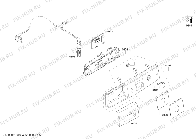 Схема №1 WT46W5C0NL с изображением Ремкомплект для сушильной машины Bosch 00648847