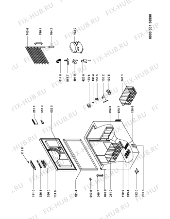 Схема №1 AFG 689 DGT с изображением Дверка для холодильной камеры Whirlpool 481241619607