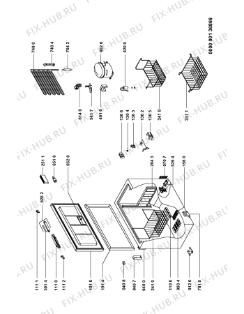Схема №1 GTEA 2500 с изображением Всякое для холодильника Whirlpool 481221778146