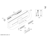 Схема №2 SN28M251DE с изображением Передняя панель для электропосудомоечной машины Siemens 00700552