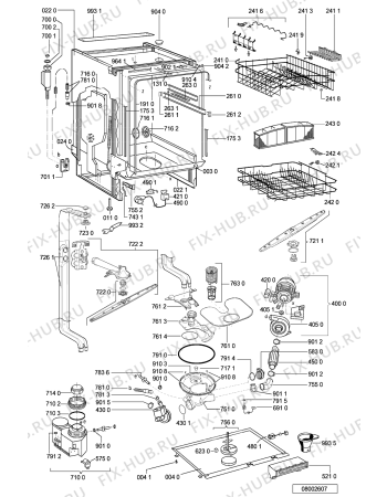 Схема №1 ADL 334 S NB с изображением Панель для посудомоечной машины Whirlpool 481245371494