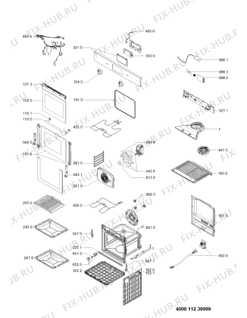 Схема №1 FA4S 544 IX HA с изображением Другое для электропечи Whirlpool 488000551519