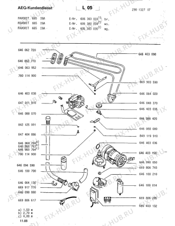 Схема №1 FAV665 IGA с изображением Переключатель для посудомойки Aeg 8996464031708