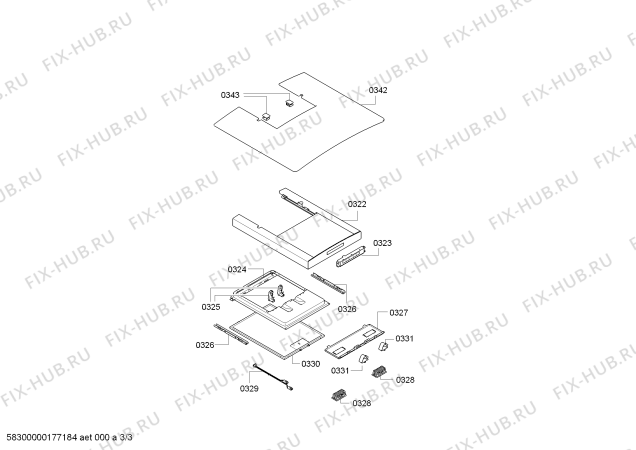 Взрыв-схема вытяжки Siemens LC68GB542B Siemens - Схема узла 03