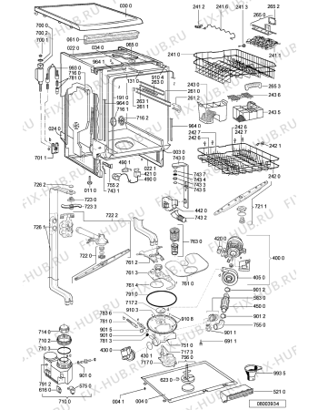 Схема №2 ADP 6840 WHM с изображением Блок управления для посудомоечной машины Whirlpool 481221479341