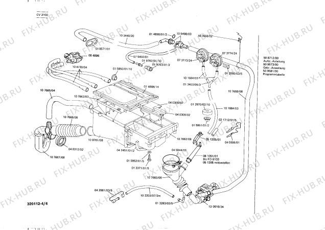 Взрыв-схема стиральной машины Constructa CV2100 - Схема узла 04