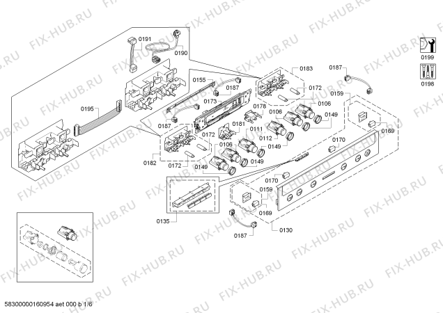 Схема №1 HE73BD551 с изображением Ручка переключателя для плиты (духовки) Siemens 00624392