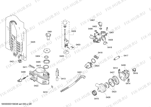 Схема №1 CG647J5 с изображением Модуль управления для посудомойки Bosch 00656597