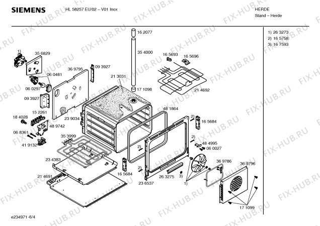 Схема №2 HL58259EU с изображением Ручка выбора температуры для плиты (духовки) Siemens 00417805