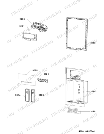 Схема №1 WSF7256 A+IX с изображением Дверка для холодильной камеры Whirlpool 481010470899