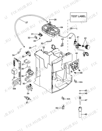 Схема №1 MAGNIFICA EAM1200SJ с изображением Обшивка для электрокофемашины DELONGHI 7313235741