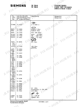 Схема №1 FM4888 с изображением Кронштейн для телевизора Siemens 00731692