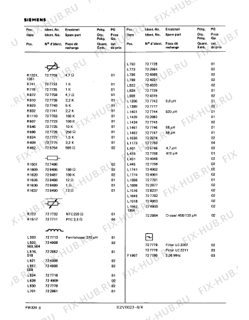 Взрыв-схема телевизора Siemens FM3240 - Схема узла 04