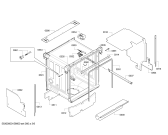 Схема №1 S41M50B3EU с изображением Передняя панель для посудомоечной машины Bosch 00705106