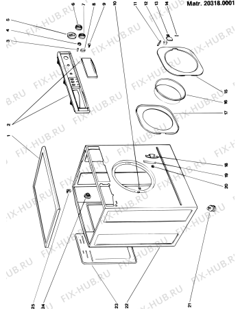 Схема №1 IW1070XD (F004804) с изображением Обшивка для стиралки Indesit C00037952