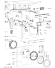 Схема №1 AWO/D 51105 с изображением Блок управления для стиральной машины Whirlpool 480111101408