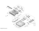 Схема №2 SN55E208EU TP3 с изображением Нижняя часть корпуса для электропосудомоечной машины Bosch 00771847