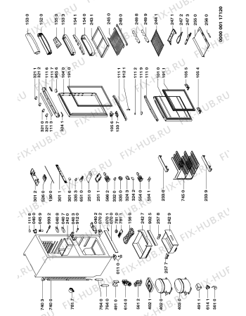 Схема №1 ARZ 560/H/DBLUE с изображением Заглушка для холодильника Whirlpool 481946288172