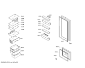 Схема №1 KI38VA50 с изображением Дверь для холодильной камеры Siemens 00243944
