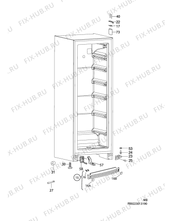 Взрыв-схема холодильника Aeg Electrolux A72900GNW0 - Схема узла C10 Cabinet