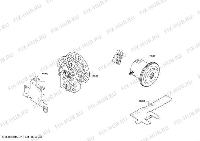 Взрыв-схема пылесоса Bosch BSGL32260 BOSCH GL-30 2200W hepa parquet - Схема узла 02