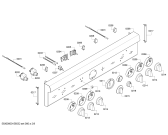 Схема №1 PRD366GHU с изображением Крепежный набор для плиты (духовки) Bosch 00657018