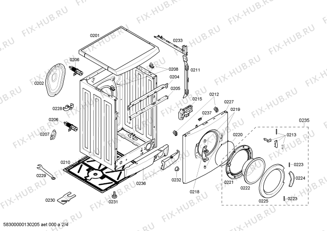 Схема №1 WAE12060SG с изображением Панель управления для стиралки Bosch 00666208