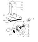Схема №1 MOBILA90SS с изображением Фиксатор для электровытяжки DELONGHI DAU1570142