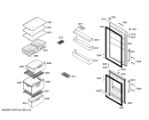 Схема №1 KG34NX43 с изображением Дверь морозильной камеры для холодильной камеры Siemens 00684401