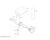 Схема №2 MUM58244 с изображением Опорная ножка для кухонного комбайна Bosch 00029643