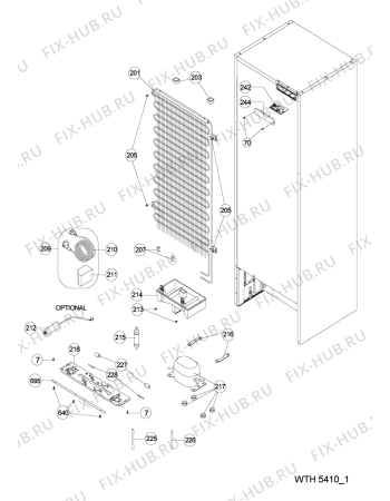 Схема №1 WTH5410 NFX с изображением Поверхность для холодильника Whirlpool 482000020619