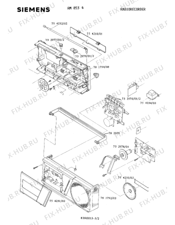 Схема №1 RM8534 с изображением Интегрированный контур для звукотехники Siemens 00732981