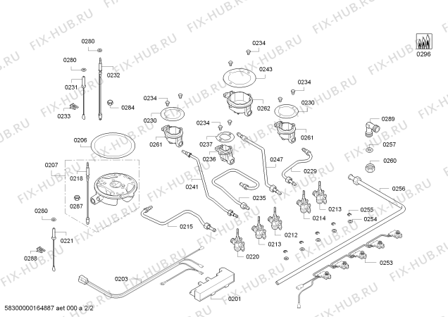 Взрыв-схема плиты (духовки) Bosch PCS875C21N ENC.PCS875C21N BO75F 4G+W (BAND.) PAF1.1 - Схема узла 02