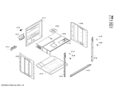 Схема №1 E93M43B3MK с изображением Крышка для духового шкафа Bosch 00681689