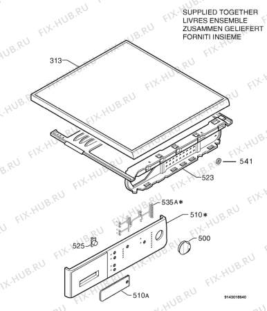 Взрыв-схема стиральной машины Aeg Electrolux L70786VT - Схема узла Command panel 037