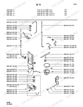 Взрыв-схема посудомоечной машины Arthurmartinelux ASF649-W - Схема узла Water softener 066