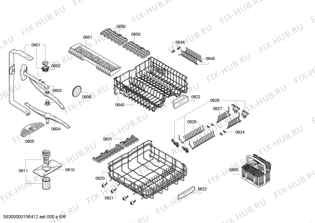 Схема №2 DF240161 с изображением Передняя панель для посудомойки Bosch 00706389