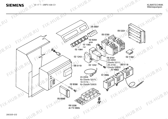 Взрыв-схема стиральной машины Siemens Ag 2WP2436 - Схема узла 02
