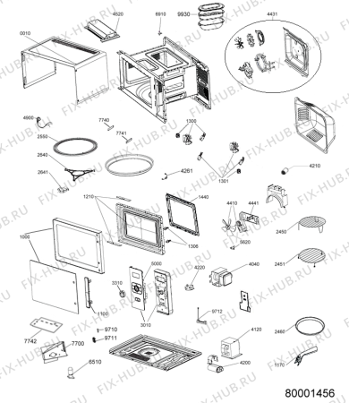 Схема №1 GT 305 SL с изображением Рукоятка для свч печи Whirlpool 482000009390