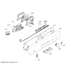 Схема №2 SGS45E82EU с изображением Передняя панель для посудомоечной машины Bosch 00443205