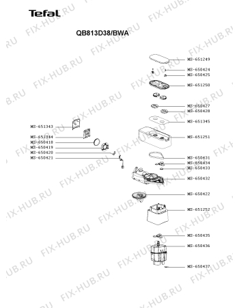 Схема №1 QA803D27/BWA с изображением Наконечник для кухонного измельчителя Moulinex MS-650621